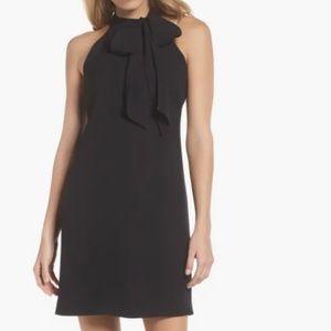 Vince Camino Tie Neck A Line Dress
